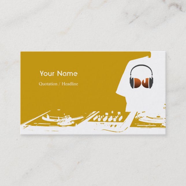 Carte de visite DJ (Devant)