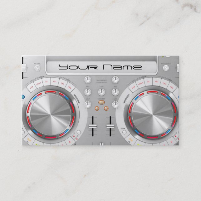 Carte de visite DJ (Devant)