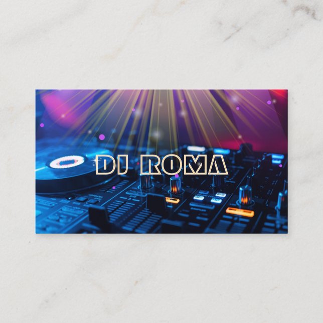 CARTE DE VISITE DJ (Devant)