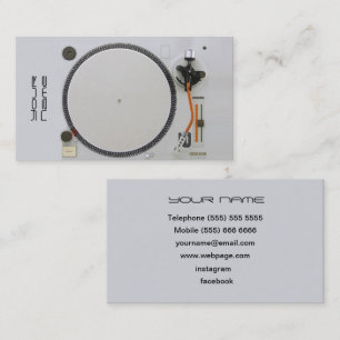 Carte de visite DJ