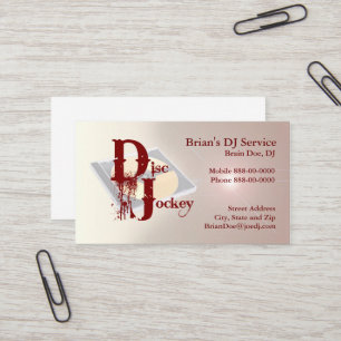 Carte de visite DJ