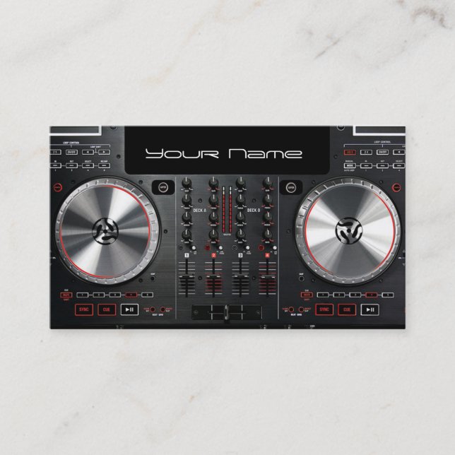 Carte de visite DJ (Devant)