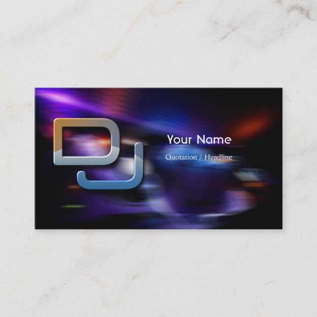 Carte de visite DJ (Devant)