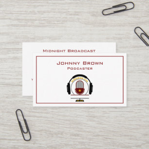 Carte de visite DJ animateur de podcast