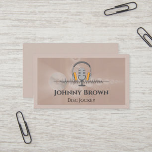 Carte de visite DJ animateur de podcast