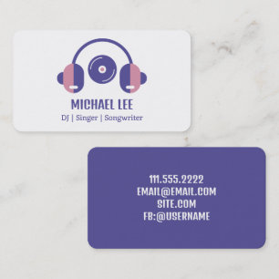 Carte De Visite DJ - Chanteur - Deejay