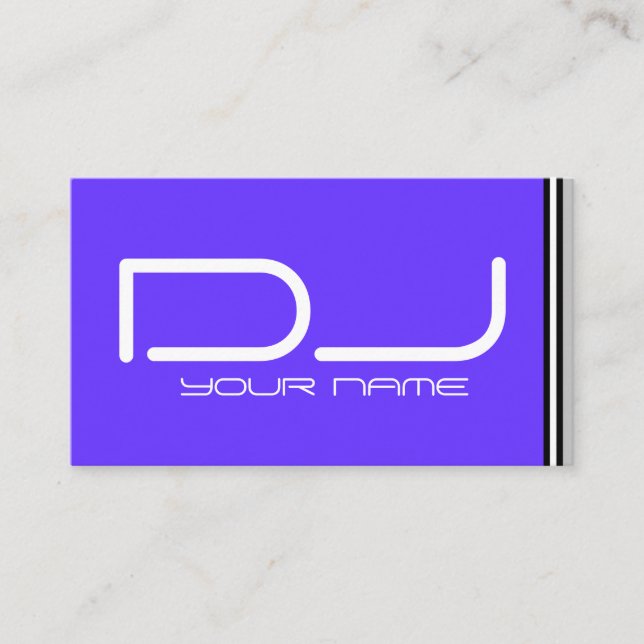 Carte de visite DJ cool (Devant)