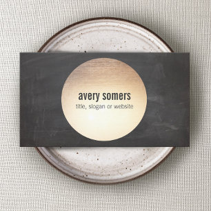 Carte De Visite DJ Cool Modern Gold Circle