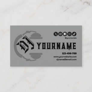 Carte de visite DJ Deejay Disc Jockey