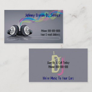 Carte de visite DJ Disk Jockey
