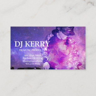 Carte De Visite DJ Disk Jockey Electronic