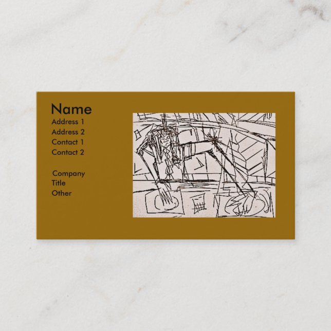 CARTE DE VISITE DJ EFFRAYANT (Devant)