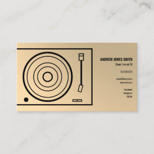Carte De Visite DJ Gold Faux