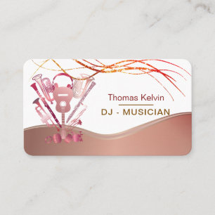 Carte De Visite DJ Instruments de musique Organisateur d'événement