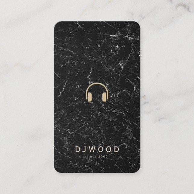 Carte De Visite DJ Marble Faux (Devant)