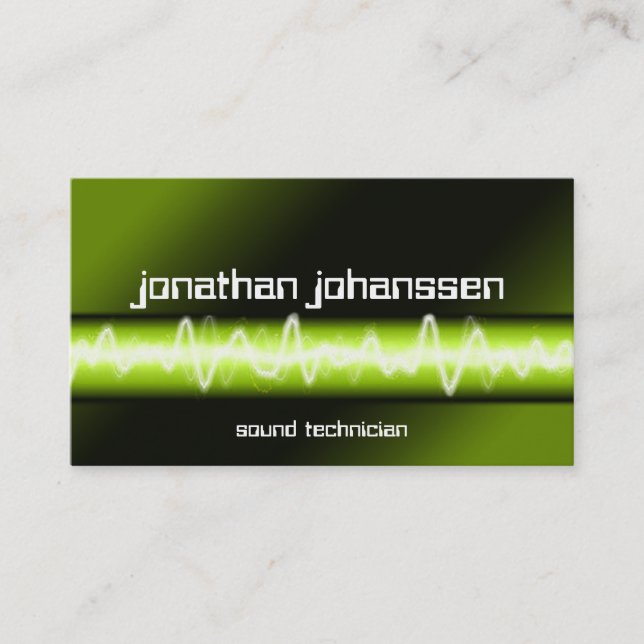 Carte de visite DJ moderne Electric Professional (Devant)