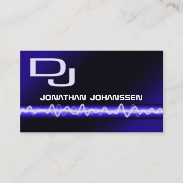 Carte de visite DJ moderne Electric Professional (Devant)