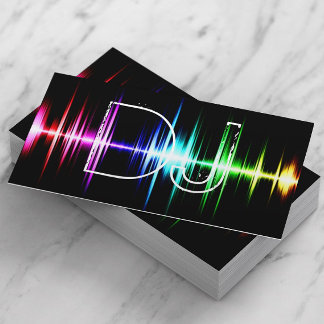 Carte De Visite DJ Music Beats Modern