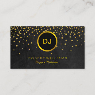 Carte De Visite DJ musicien professionnel professeur de musique Go
