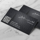 Carte De Visite DJ Musique Deejay Black Metal QR Code<br><div class="desc">Black Metal QR Code DJ Music Carte de visite.</div>