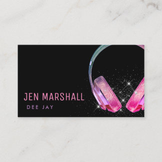 Carte De Visite DJ rose violet