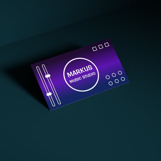 Carte De Visite Dj Singer Promoteur Songwriter Musique professionn (Créateur téléchargé)