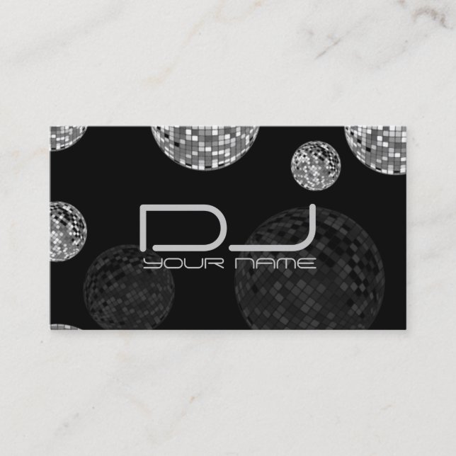 Carte de visite DJ unique (Devant)