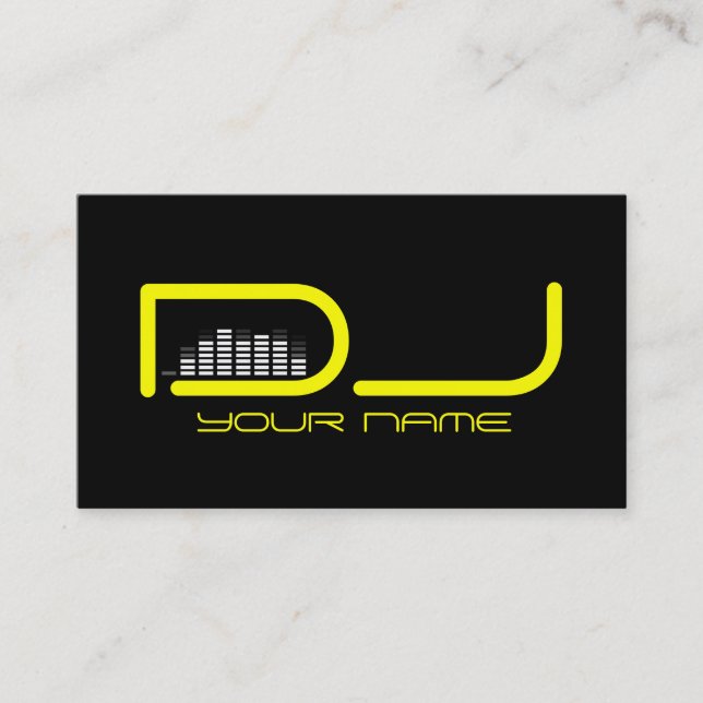 Carte de visite DJ unique (Devant)