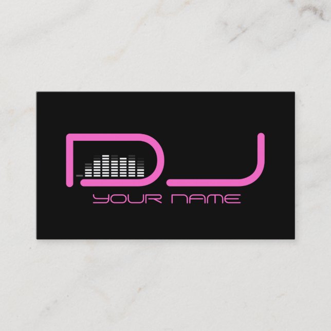 Carte de visite DJ unique (Devant)