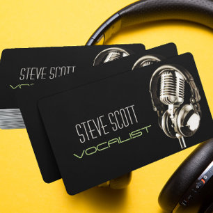 Carte De Visite DJ, Vocaliste, Chanteur, Solo, Spectacle