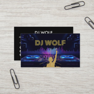 Carte De Visite DJs Mixant de la Musique Moderne Événement Musical