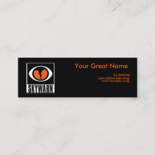 Carte de visite d'observateur de tempête de