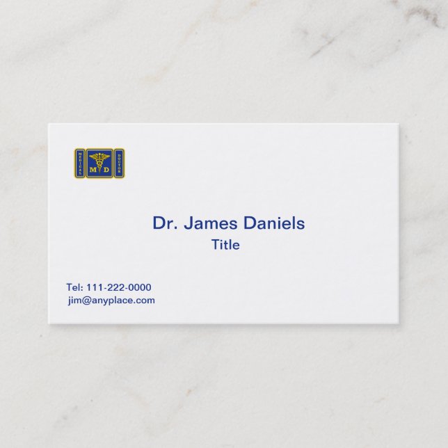 Carte De Visite Docteur MD (Devant)