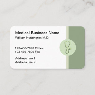 Carte De Visite Docteur moderne Office de stéthoscope