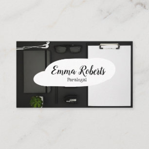 Carte De Visite Documents Pink Law Lawyer Paralegal