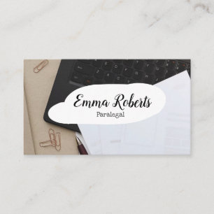 Carte De Visite Documents Pink Law Lawyer Paralegal