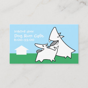 Carte De Visite Dog Run Cafe