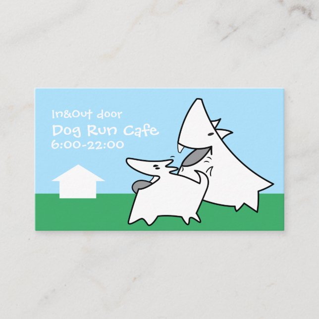 Carte De Visite Dog Run Cafe (Devant)