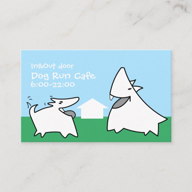 Carte De Visite Dog Run Cafe 2 (Devant)