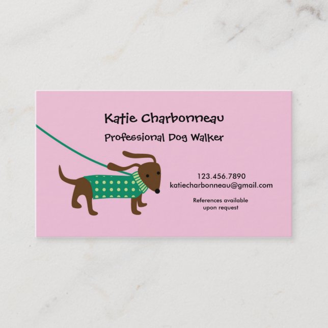 Carte de visite Dog Walker (Devant)