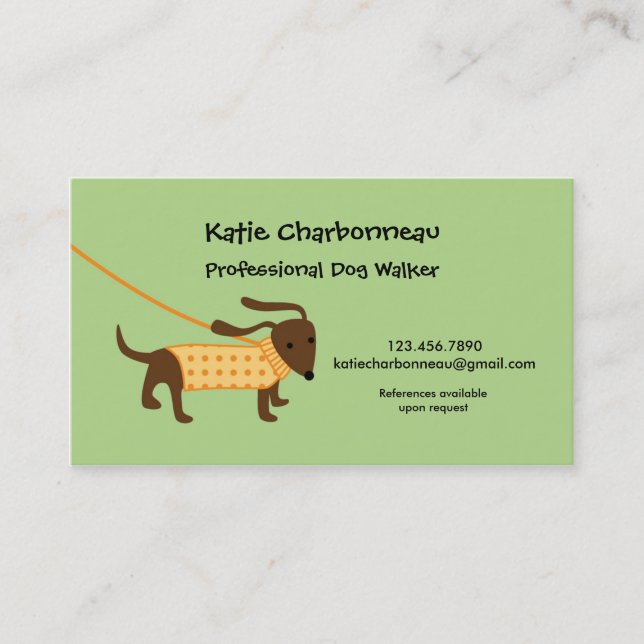 Carte de visite Dog Walker (Devant)