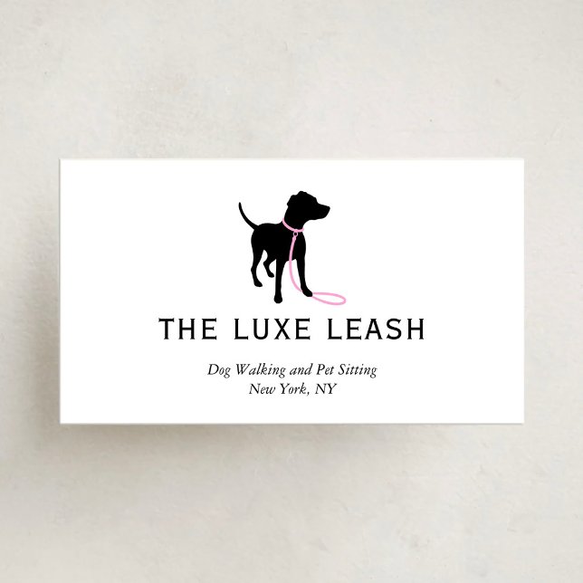 Carte De Visite Dog Walker Pet Sitter Groomer | Custom Pet Care (Créateur téléchargé)
