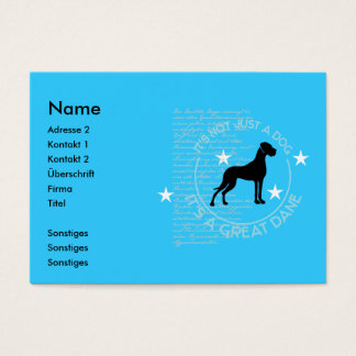 Carte de visite Dogue Allemand