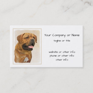 Carte De Visite Dogue de Bordeaux Peinture - Cute Original Dog Art