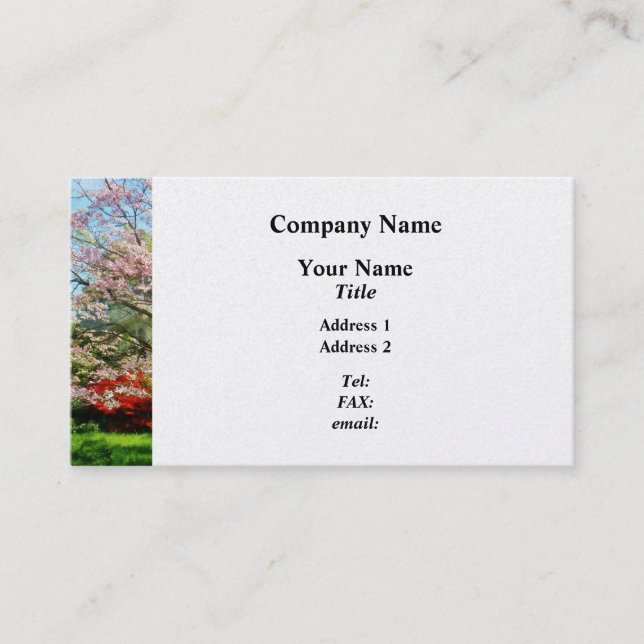 Carte De Visite Dogwood rose (Devant)