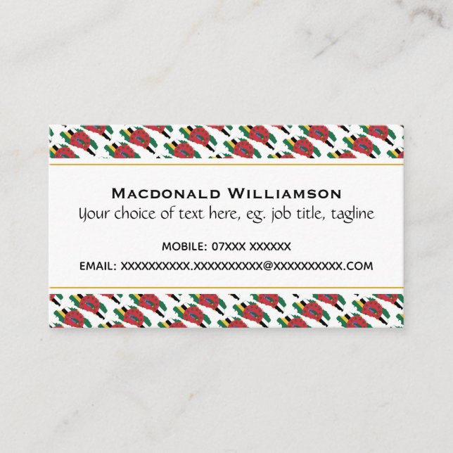 CARTE DE VISITE DOMINICA (Devant)