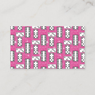 Carte De Visite Domino Pieces Dominoes Parties scintillant de jeu 