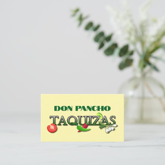 Carte De Visite Don Pancho Taquizas (Debout devant)