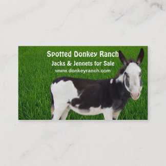 Carte de visite Donkey Ranch