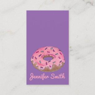 Carte De Visite Donut Doughnut Shop Boulangerie Nourriture Boulang